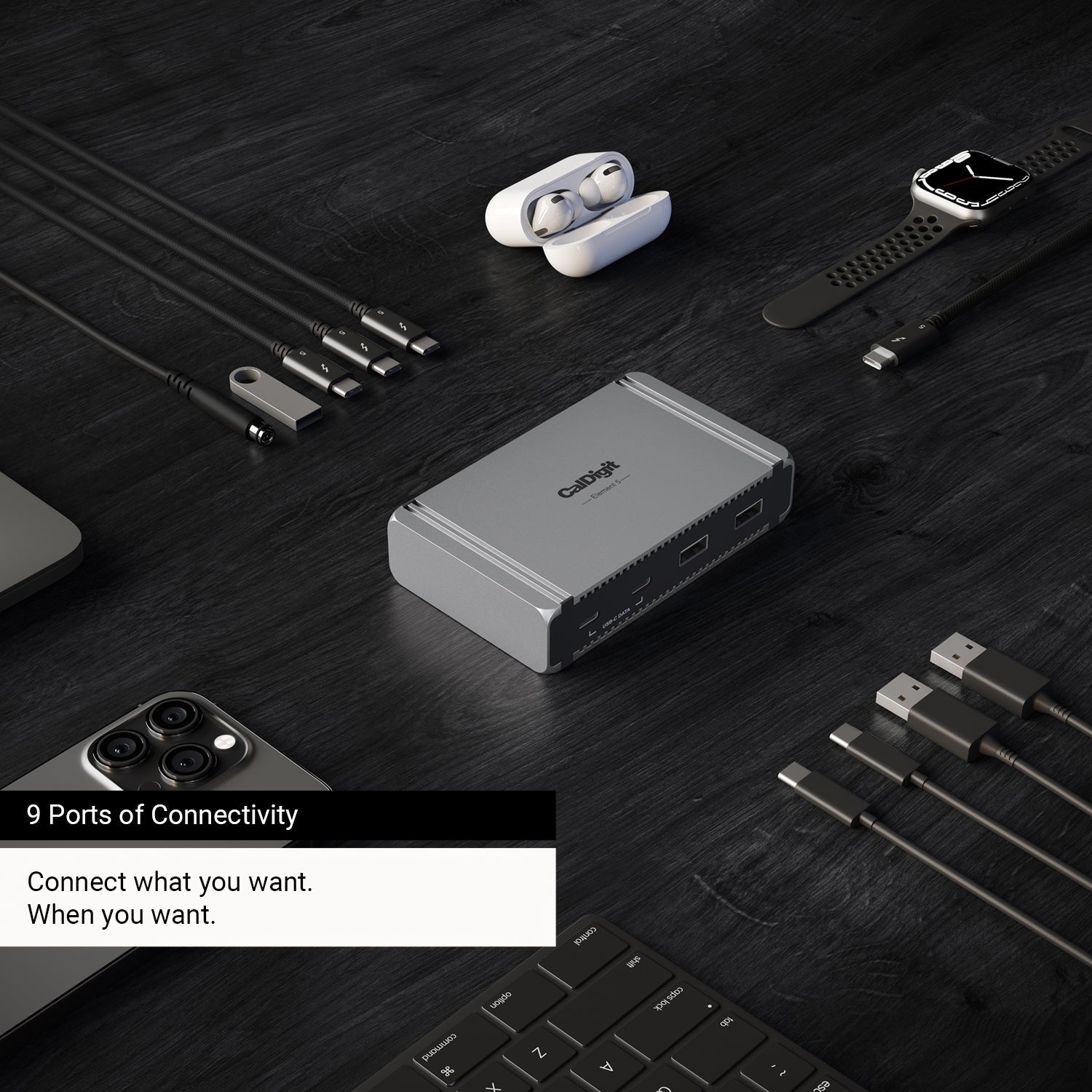 E5 - Thunderbolt 5 Element 5 Hub – CalDigit EU Shop