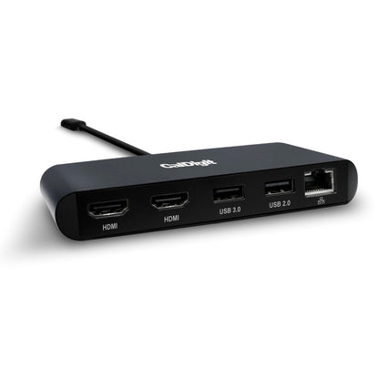 Front view of the Dual HDMI Mini Dock on a white background.