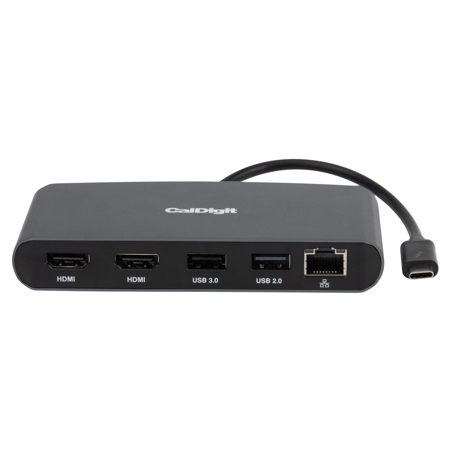 Front view of the Dual HDMI Mini Dock on a white background.